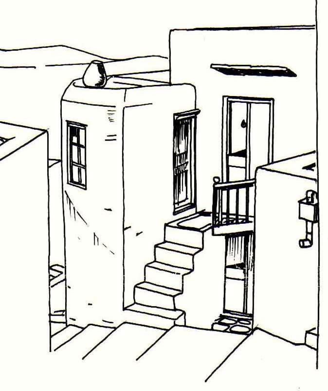 Traditional Medieval Stone House In "Ano Syros" Exterior photo